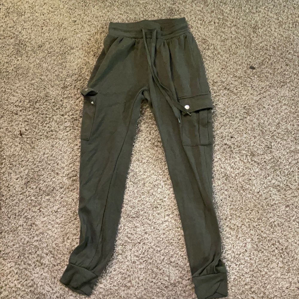 Army green joggers